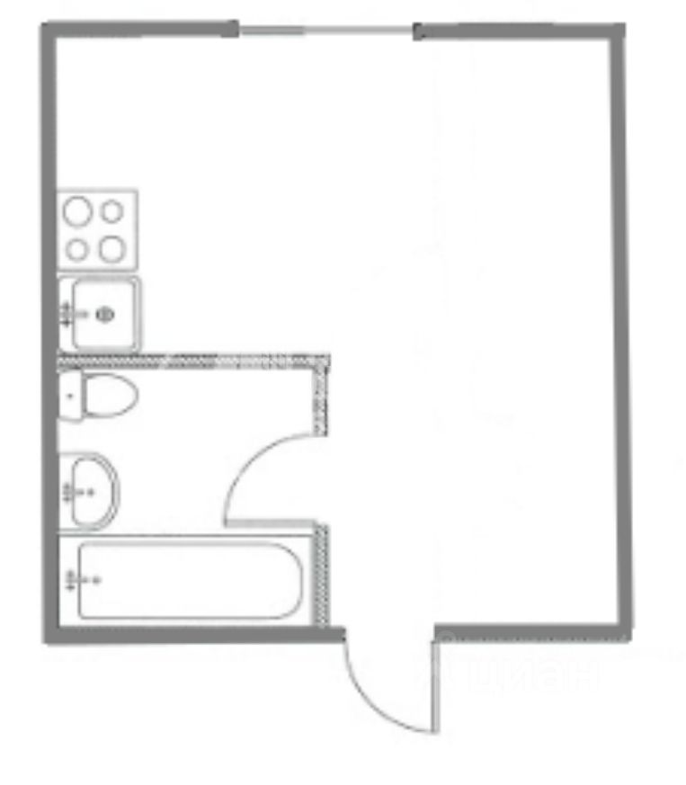 Квартира 1-комн. 29.8 м² в с. Белоево — миниатюра 12