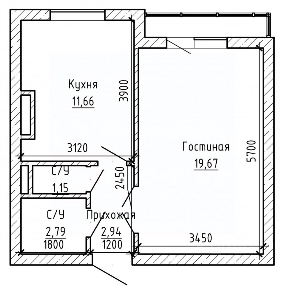 Комната 1-комн. 36.7 м² в Тырныауз — миниатюра 15