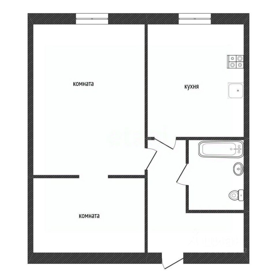 Квартира 1-комн. 28.5 м² в Кириши — миниатюра 1