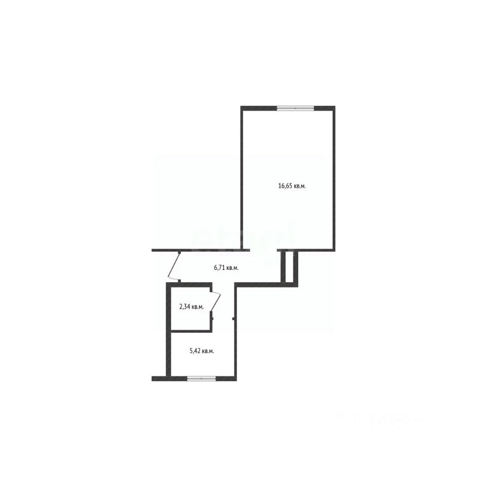 Квартира 1-комн. 31.8 м² в пос. Троицкий — миниатюра 2