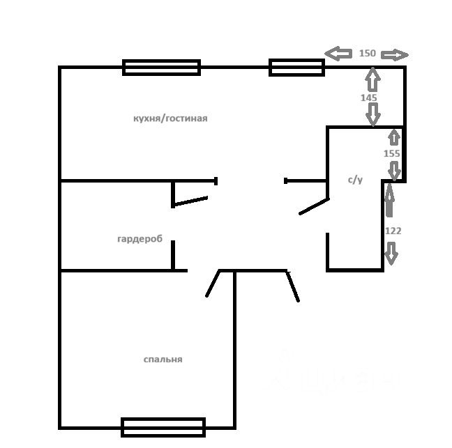 Квартира 2-комн. 39 м² в Ярцево — миниатюра 1