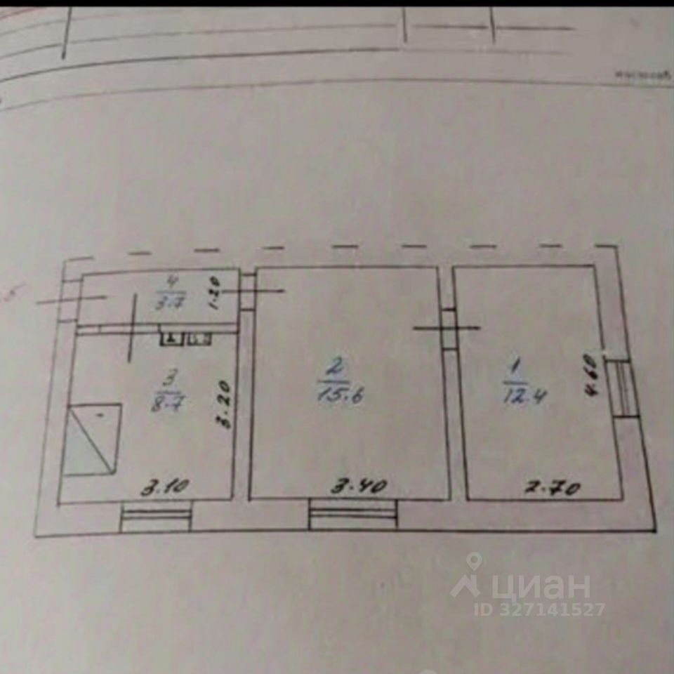 Комната 2-комн. 40.4 м² в рп Земетчино — миниатюра 2