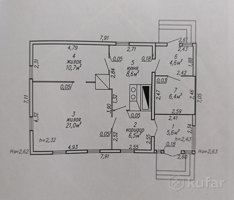 Дом 2-комн. 63.4 м² в Огородчики — миниатюра 2