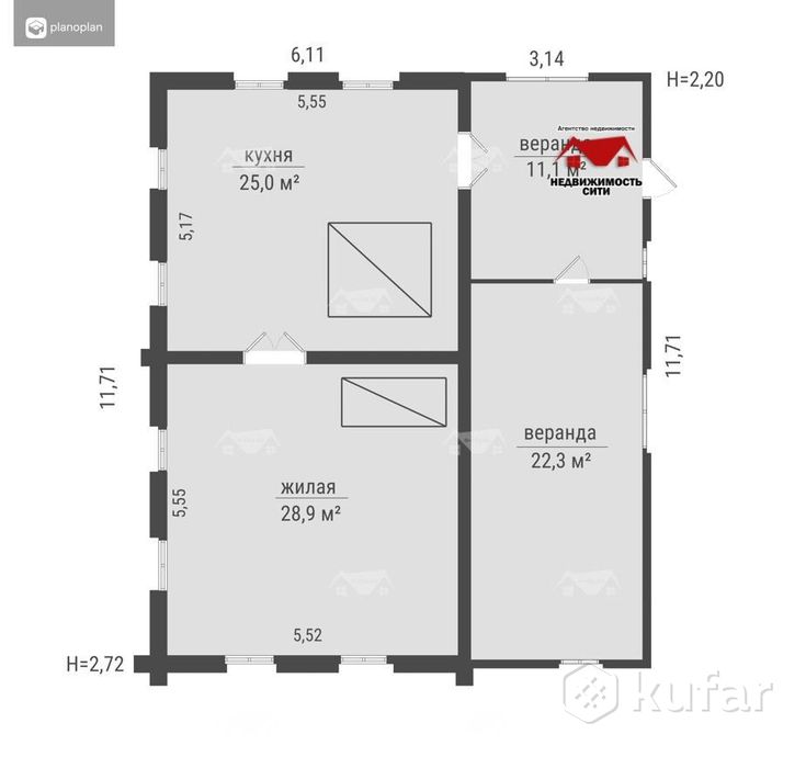 Дом 1-комн. 87.3 м² в Булыжицы — миниатюра 10