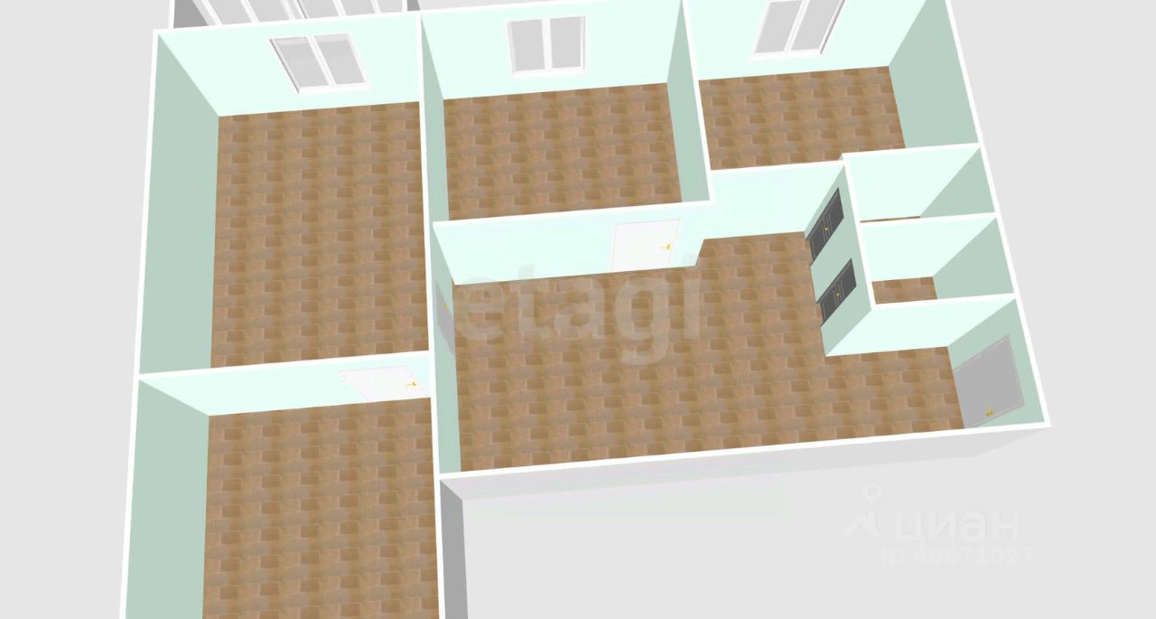 Квартира 58.1 м²