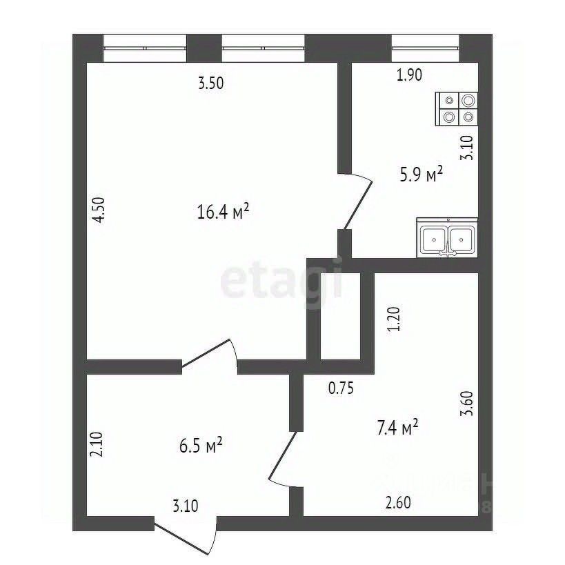 Комната 36.2 м²
