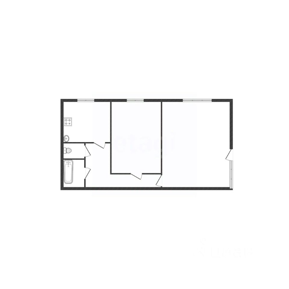 Квартира 52.9 м²