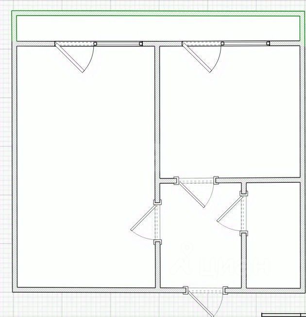 Комната 38.3 м²