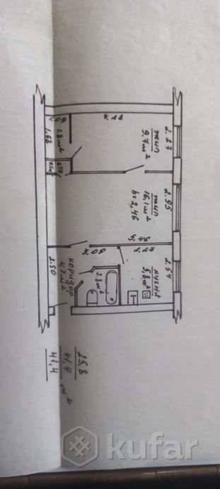 Квартира 41.4 м²