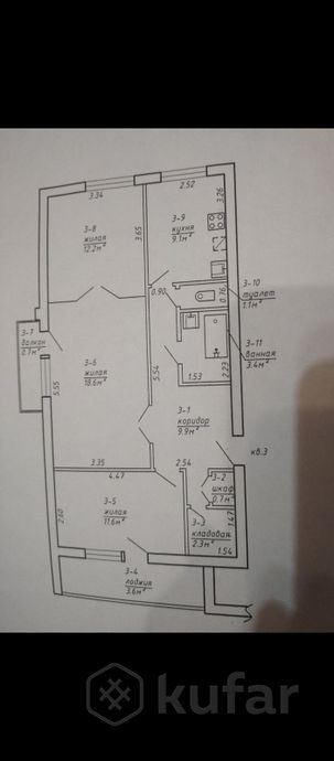 Квартира 65 м²