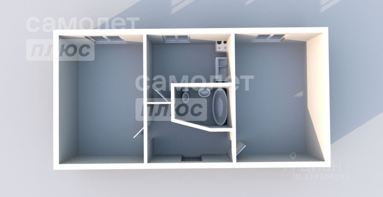 Квартира 2-комн. 42.8 м² за 680 000 ₽ в Сурск — фото 1