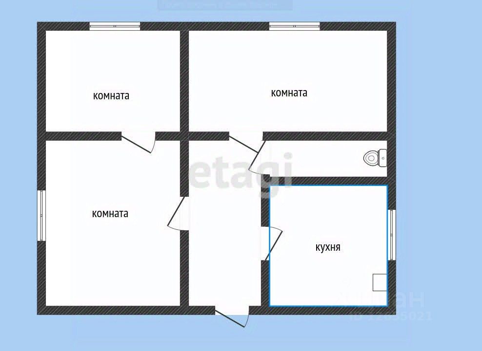 Комната 3-комн. 52.2 м² за 1 050 000 ₽ в Нерехта — фото 2