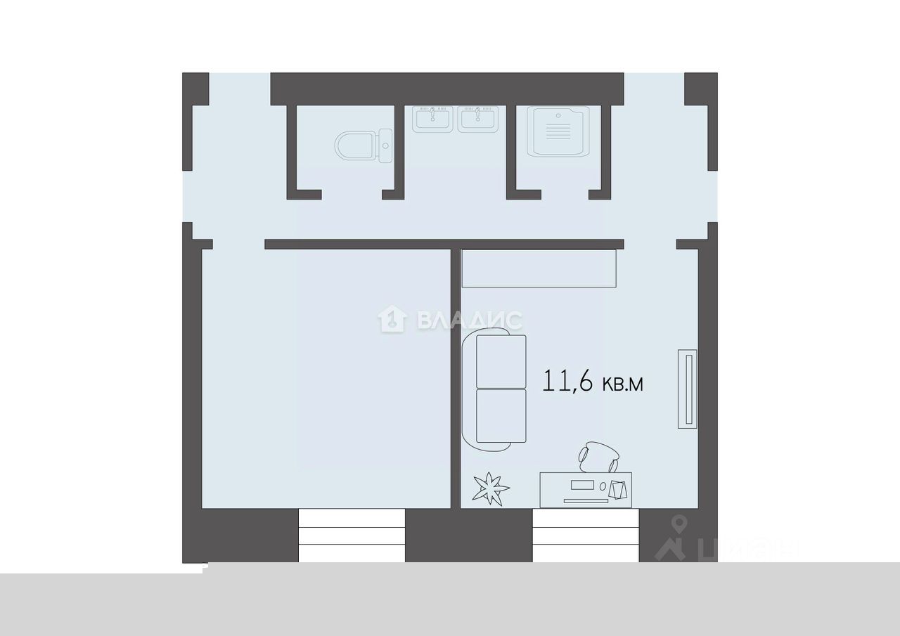 Квартира 67 м² за 500 000 ₽ в Новомосковск — фото 2