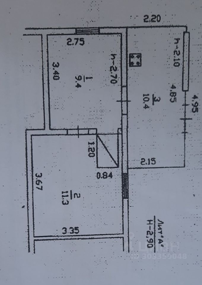 Квартира 2-комн. 31 м² за 180 000 ₽ в с. Ершичи — фото 1