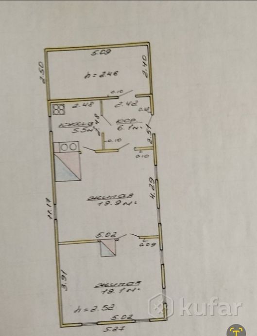Дом 2-комн. 25 м² за 158 580 ₽ в Левки — фото 2