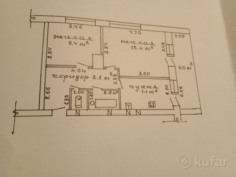 Квартира 2-комн. 50 м² за 502 170 ₽ в Столбун — фото 2