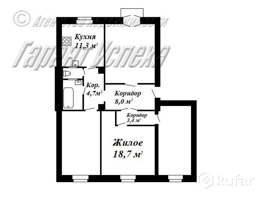 Комната 4-комн. 100.4 м² за 1 117 711 ₽ в Брест — фото 2