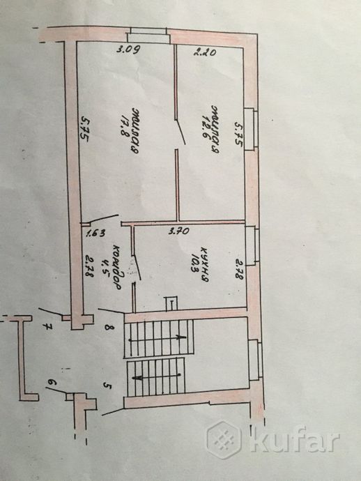 Квартира 2-комн. 45.2 м² за 298 056 ₽ в Климовичи — фото 1