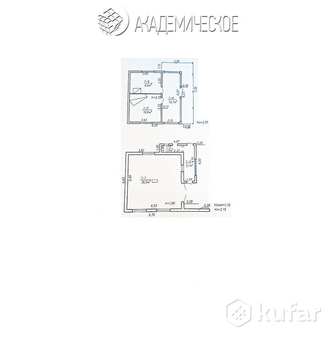 Дом 2-комн. 75.8 м² за 356 167 ₽ в Воложинский — фото 2