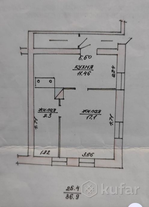 Дом 2-комн. 36.9 м² за 198 225 ₽ в Городок — фото 1