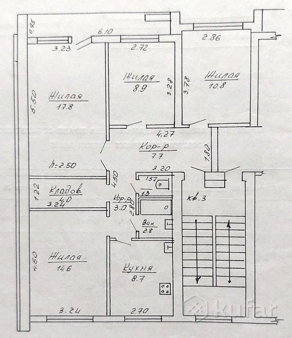 Квартира 4-комн. 79.6 м² за 948 837 ₽ в Елка — фото 1