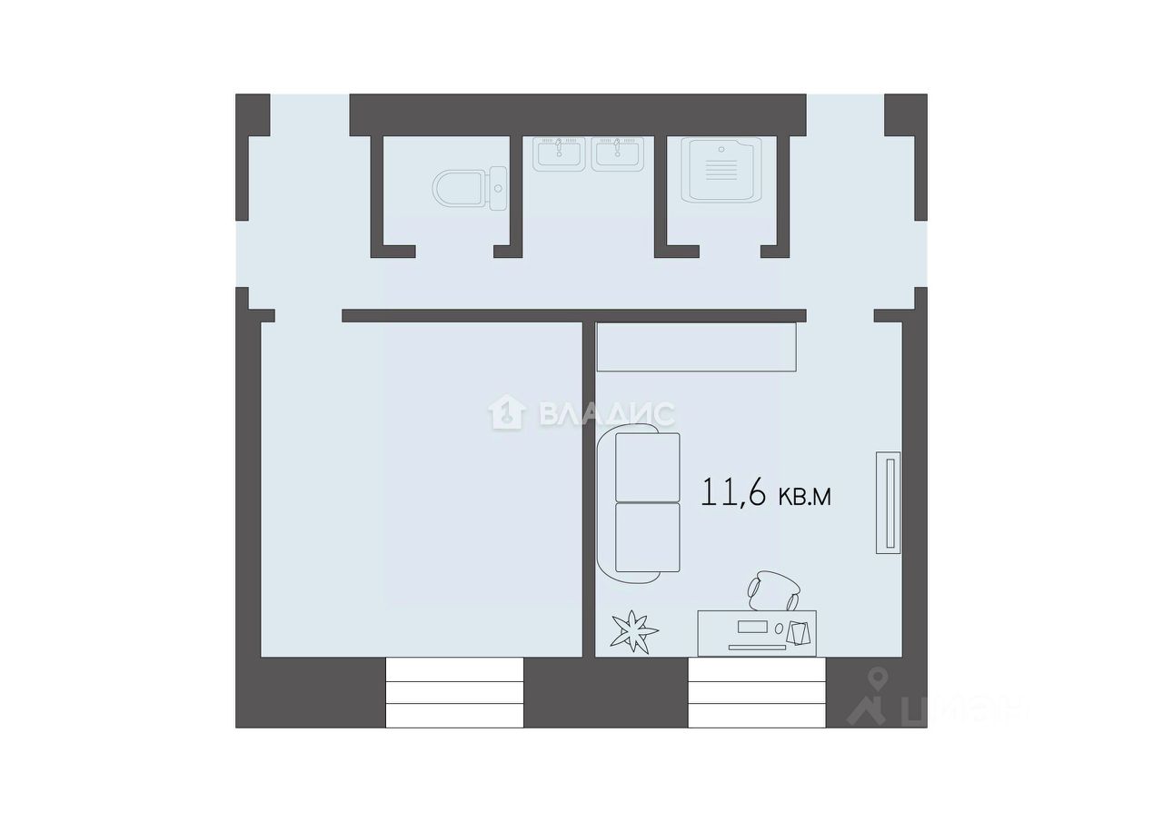 Квартира 67 м² в Новомосковск — фото 2 из 2