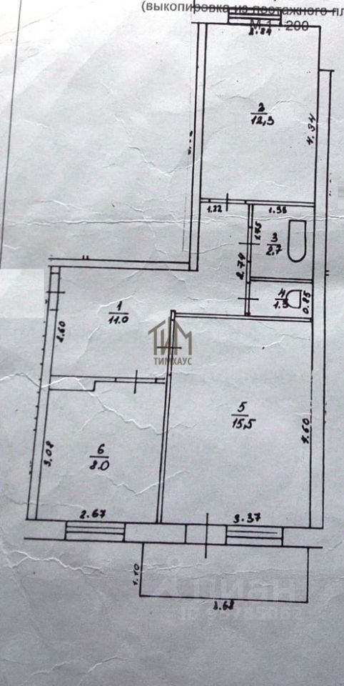 Квартира 2-комн. 50.8 м² в с. Новоцарицыно — фото 2 из 17