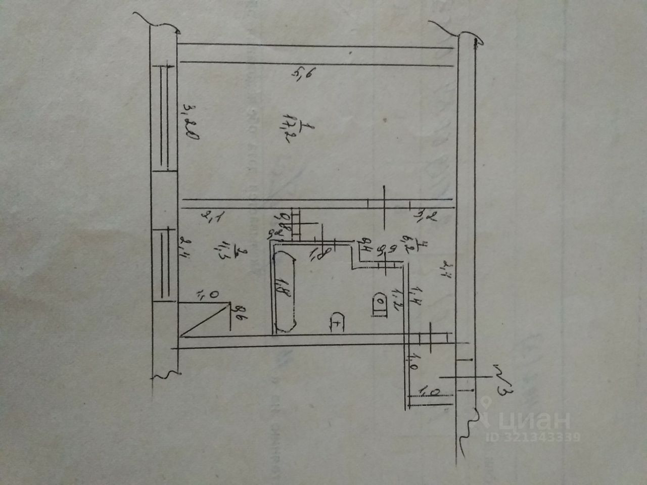 Комната 1-комн. 31.6 м² в Красноборское с/пос — фото 2 из 11