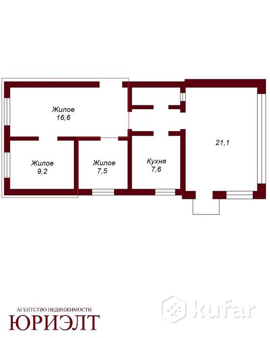 Комната 4-комн. 45 м² в Брест — фото 8 из 8