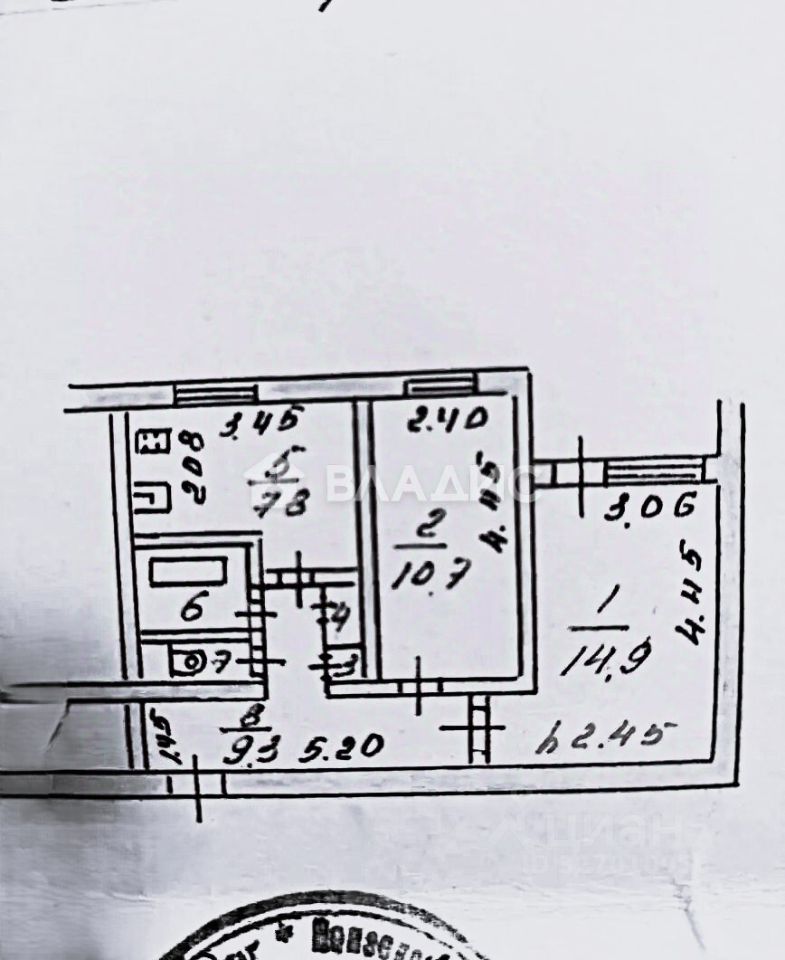 Комната 2-комн. 48 м² в Каменка — миниатюра 16